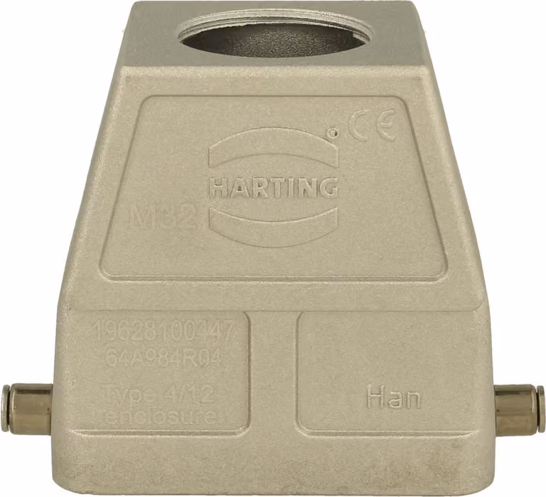 HARTING Han 10B EMC Contenitore tubolare alto, 1xM32 uscita cavo diritta, per 1 staffa (nella parte inferiore) - 1 pezzo