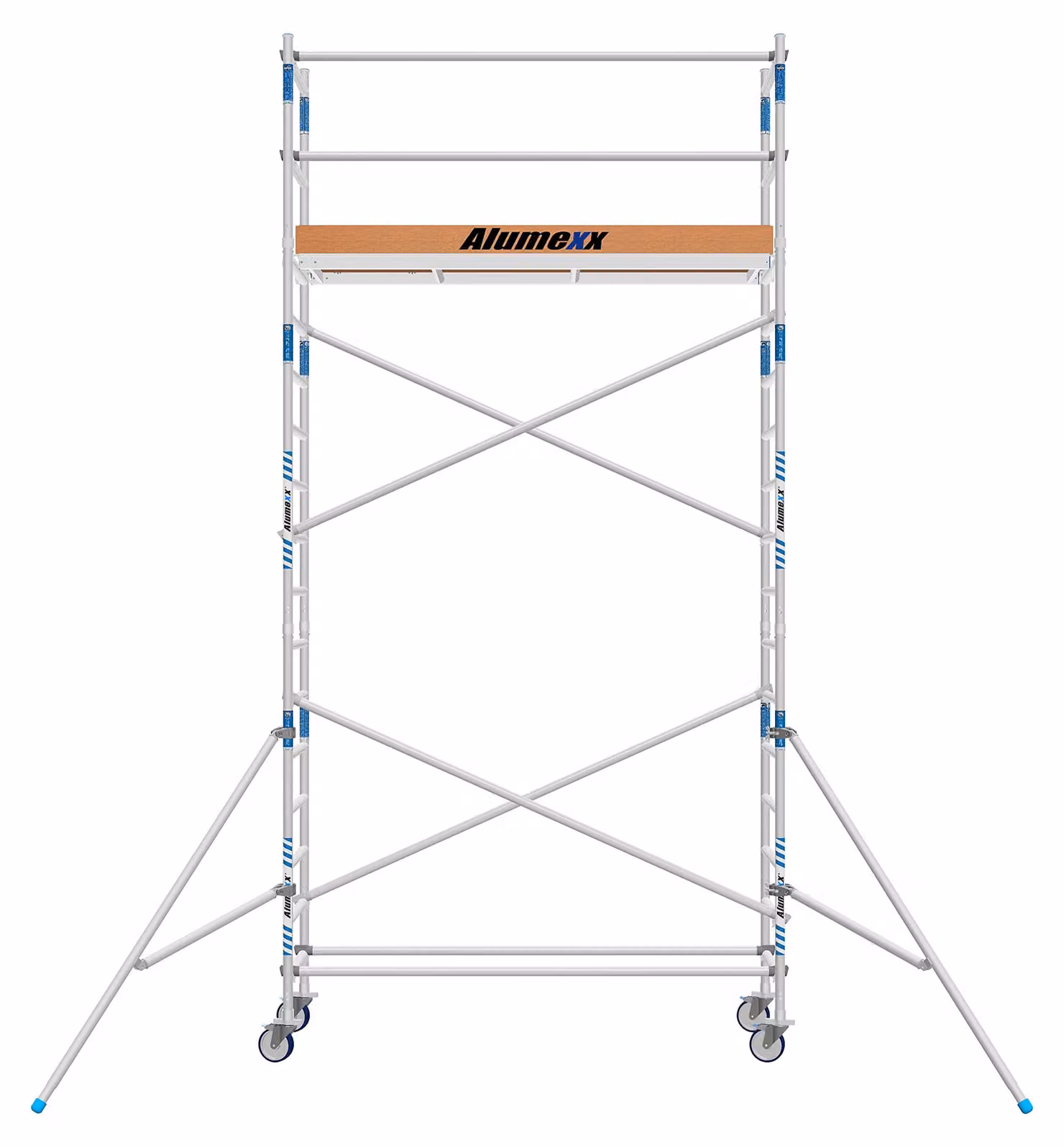 Rolsteiger mobile - altezza di lavoro 6,2 metri - piattaforma in legno di 250 cm - struttura in alluminio - adatto per interni ed esterni