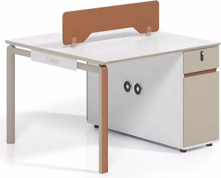 Bürotisch für 2 Personen Counter-Schreibtisch Team Arbeitsplatz Modern Büromöbel