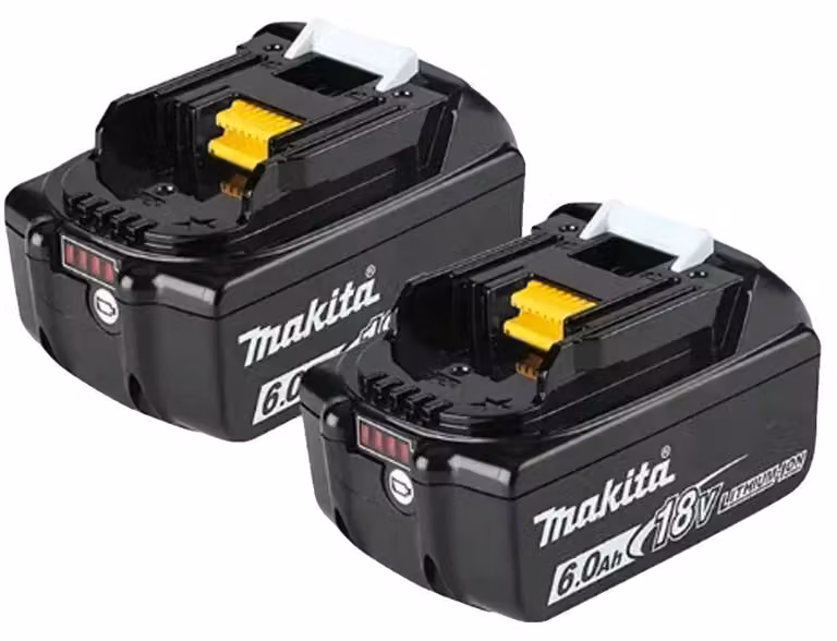 Batterie ricaricabili, 18V, capacità 6000mAh, 2 pezzi da 6.0Ah, 18V