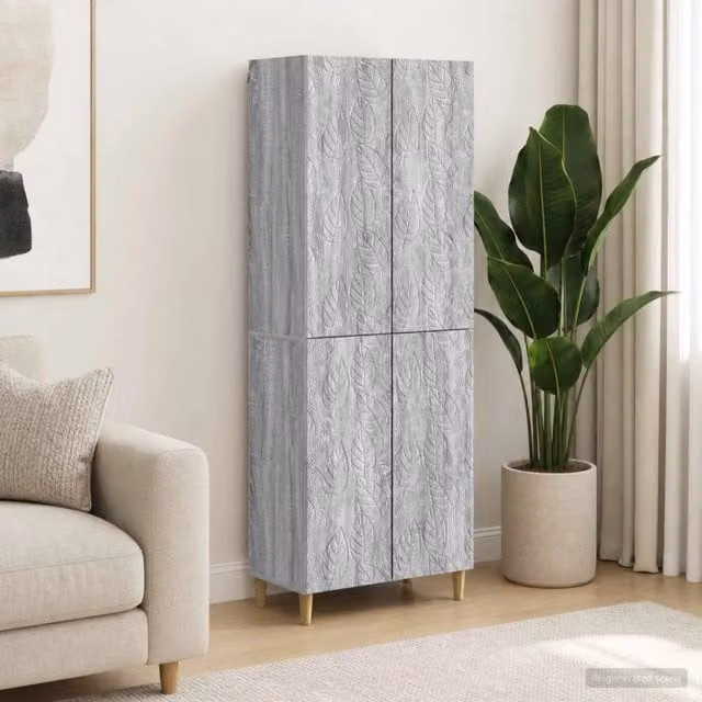Set di armadi 2 pz Sonoma grigio Legno ingegnerizzato 3416706