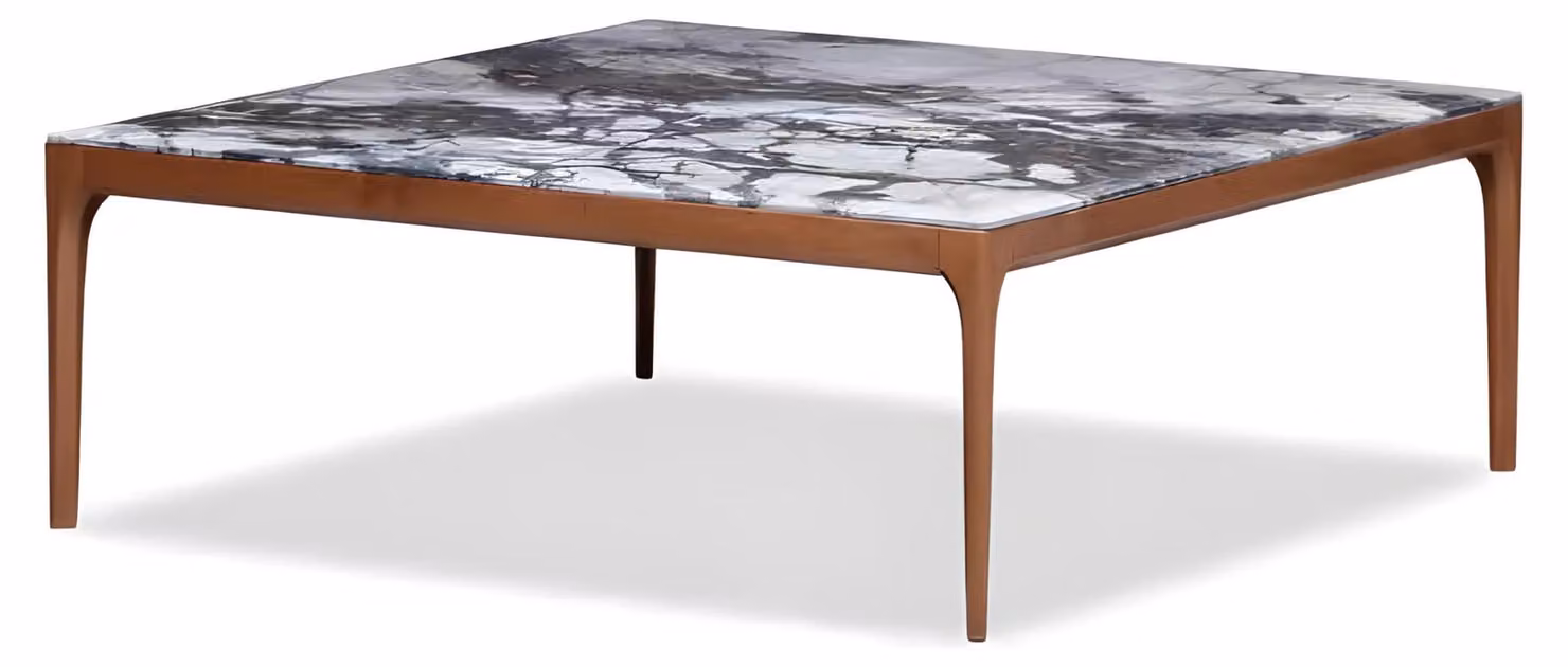 Grauer Esstisch aus Holz modern elegant für Wohnzimmer