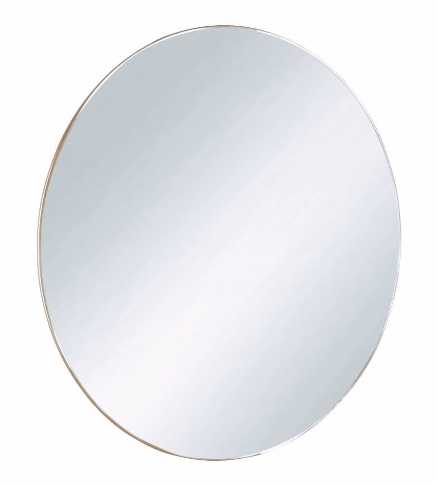 Trio Lighting Specchio rotondo diam. 50 cm con cornice oro per parete