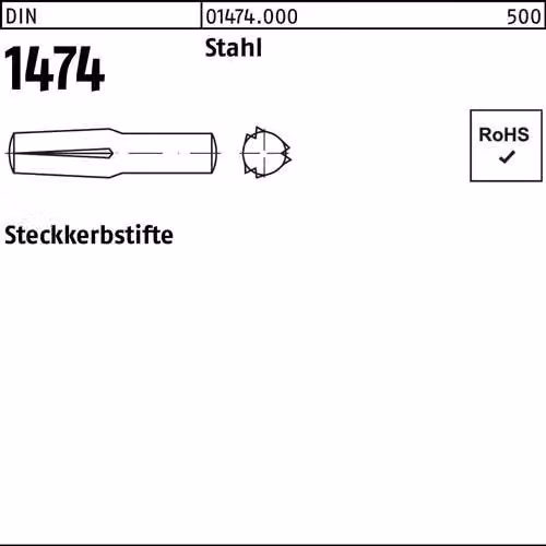 Spine Reyher DIN 1474 acciaio 8 x 50 014740000080050 (100 pezzi)