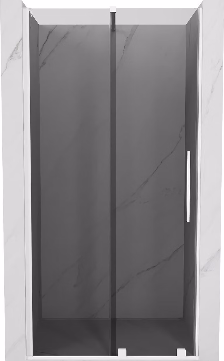 Mexen Velar porta doccia scorrevole 100 cm, grafite, bianco - 871-100-000-41-20