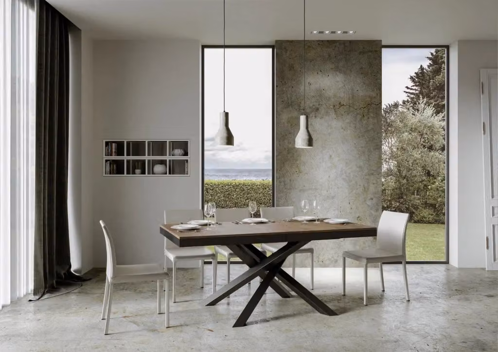 Tavolo Allungabile Volantis Evolution GIORDANOSHOP Colore Noce L/P/H: 180-440 x 90 x 77 cm – 2