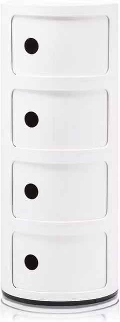 Kartell Componibili Classic 4 Elementi Bianco Lucido
