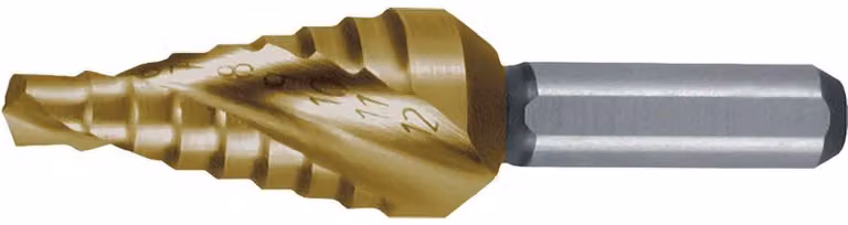 Trapano a gradino Ruko diametro 4-12 mm HSS-TiN - 101061T