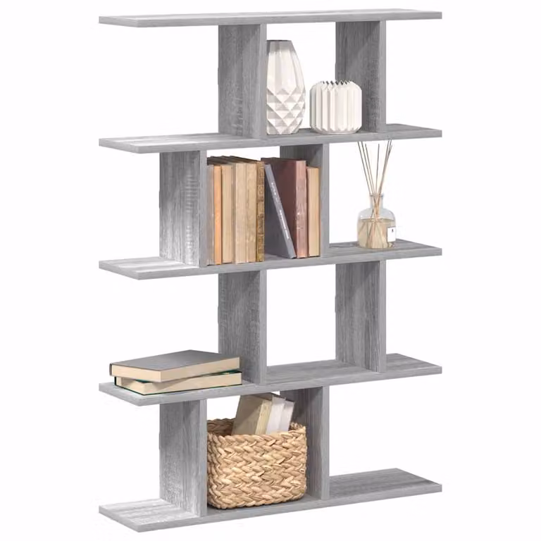 vidaXL Mensola a Cubo da Muro con 10 Scomparti in MDF Grigio Opaco