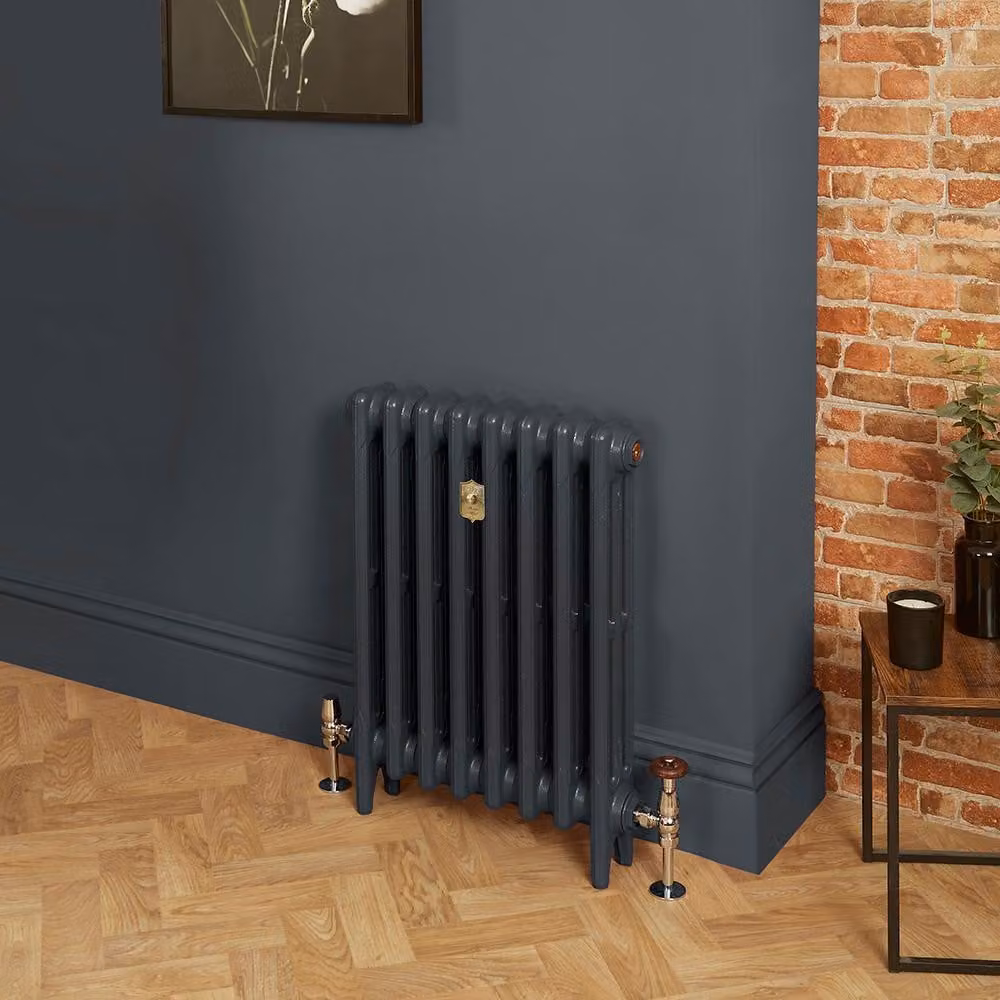 Radiatore Tradizionale in Ghisa a 3 Colonne - Grigio Scuro - 560mm x 379mm
