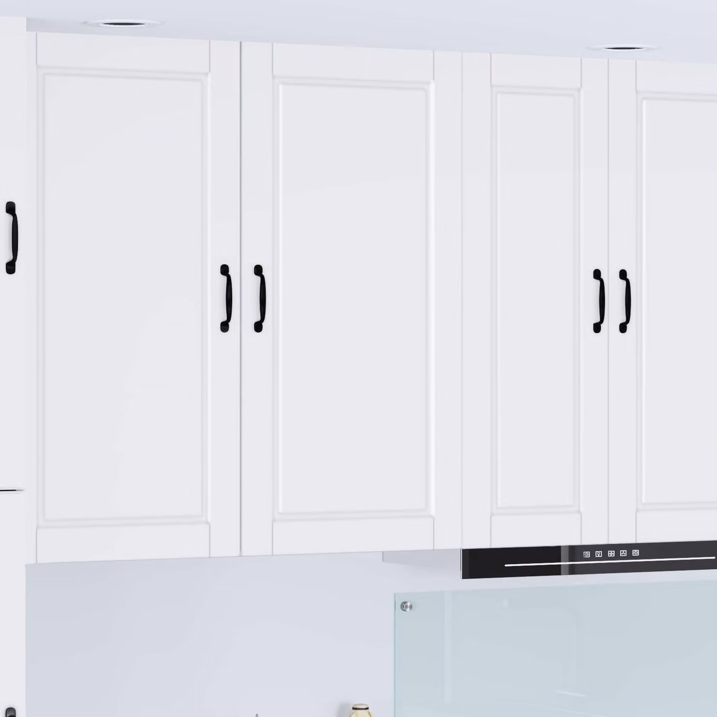 vidaXL Armadietto a muro PORTO Bianco moderno con ante a battente L/P/H: 50 x 31 x 100 cm