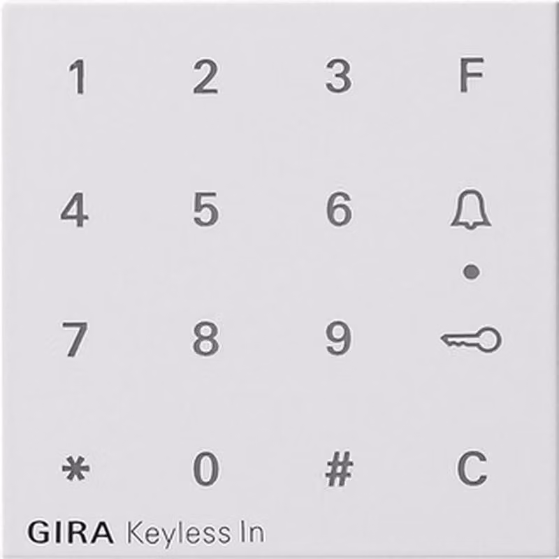 Tastiera a codice per sistema 55, bianco puro 851303