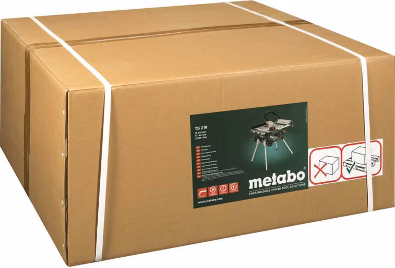 Metabo Tischkreissäge TS 216 Parallelanschlag Doppelklemmung + Schnellfixierung