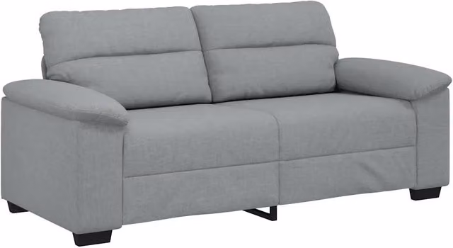 Divano | Divano da soggiorno | Sofa a 2 Posti Grigio Chiaro 180x81x84 cm in Tessuto