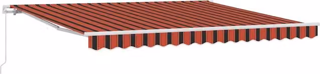 Tenda da Sole | Tenda Retrattile Arancione e Marrone 400 ¡Á 300 cm