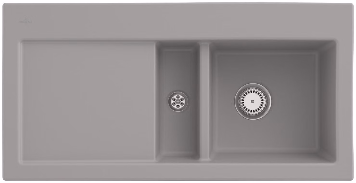 Lavello da cucina Villeroy&Boch, lavello da cucina Subway 60 Fossil 1000x510mm, larghezza base 60cm