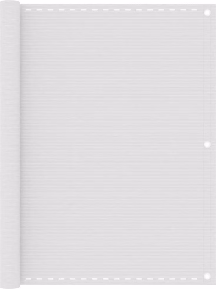 Living Store, pannello divisorio per balcone, bianco, 120x300 cm, in HDPE