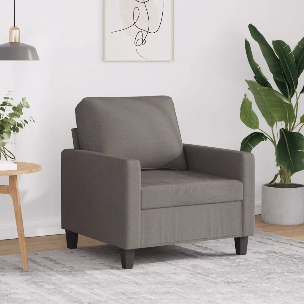 Poltrona Relax Recliner Moderna in Tessuto con Braccioli e Struttura in Metallo, Colore Beige/Grigio – 2