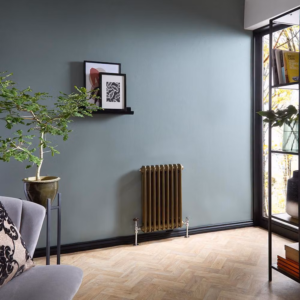 Radiatore Tradizionale a Doppia Colonna Orizzontale - Bronzo Metallizzato - 600mm x 425mm - Regent