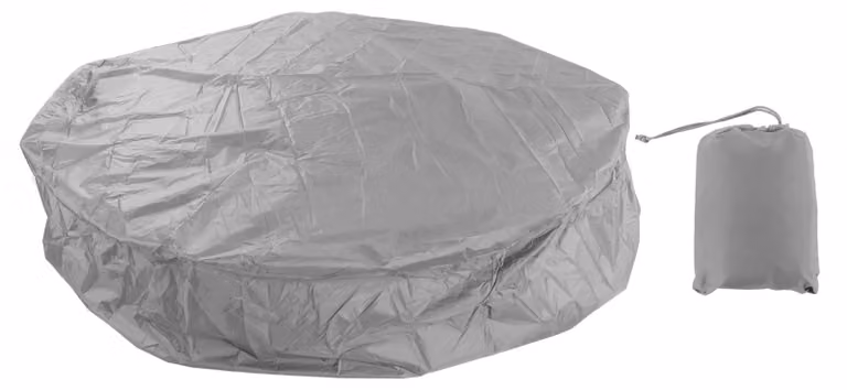 Copertura gonfiabile per idromassaggio - Protezione impermeabile, forma rotonda (210x30 cm, colore grigio)