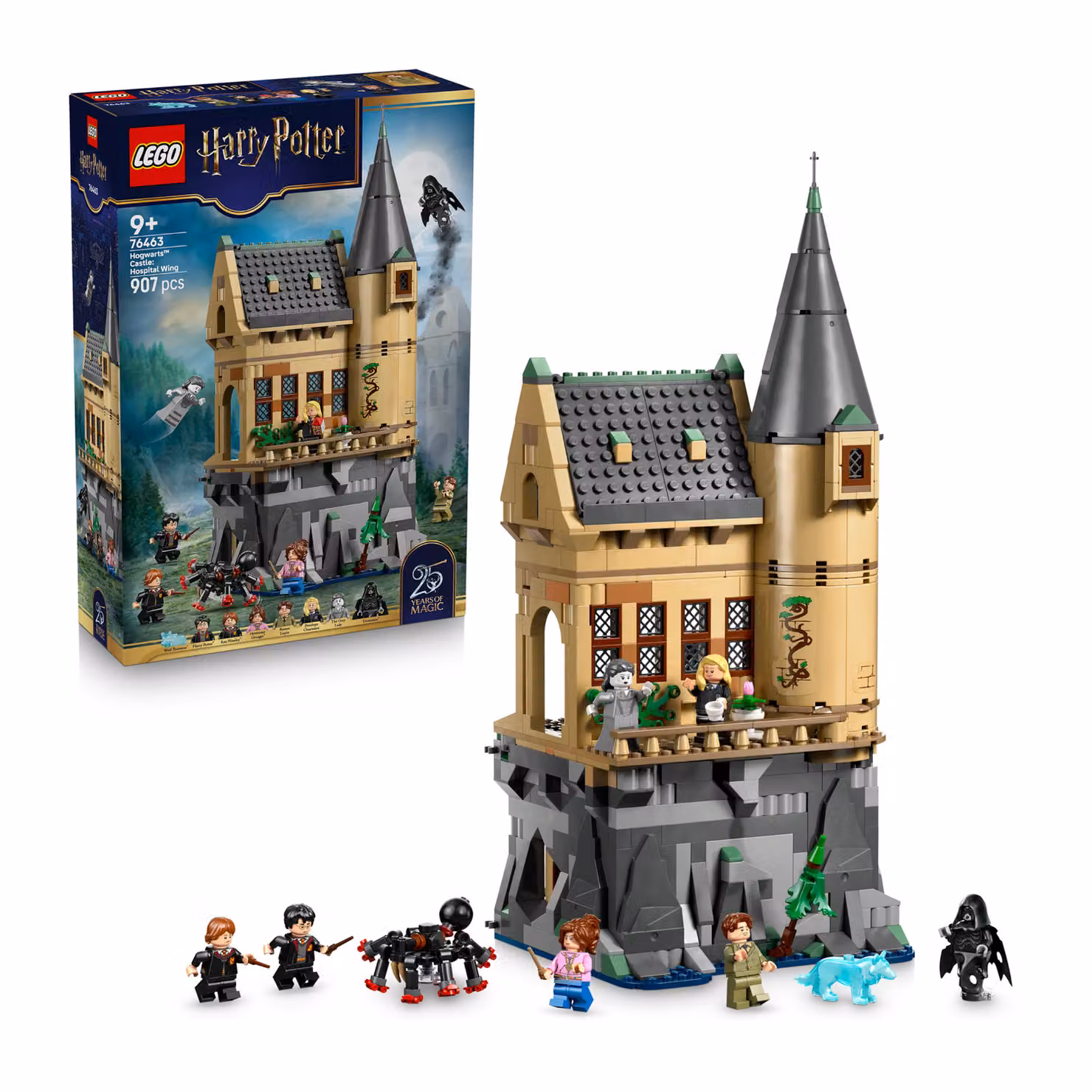 LEGO Harry Potter Castello di Hogwarts Ala dell'infermeria, set creativo multicolore da 907 pezzi – 3