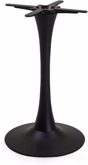 Base Tavolo Acciaio Harvin Nero Tondo Cm ø45h73,5