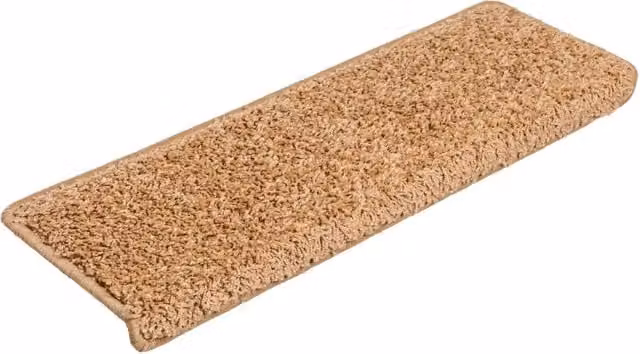 Tappetini per scale 30 pz | Gradini per Scale 65x21x4 cm Beige Bordo rettangolare