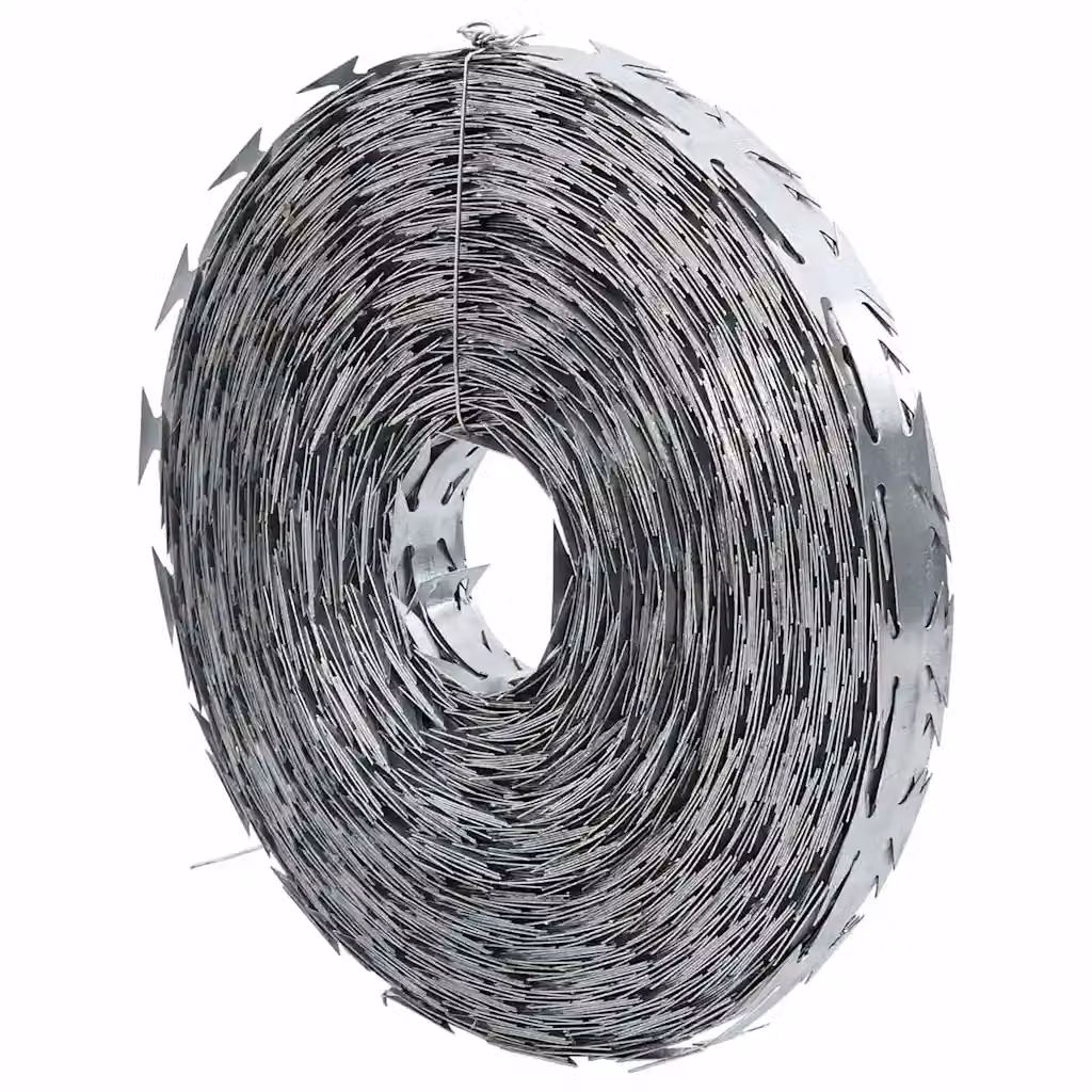 vidaXL Filo Spinato in Acciaio Zincato Argento, Lunghezza: 50 m