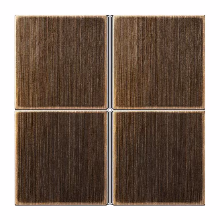 Jung ME2404TSAAT Set di pulsanti quadruplo, interamente in ottone anticato