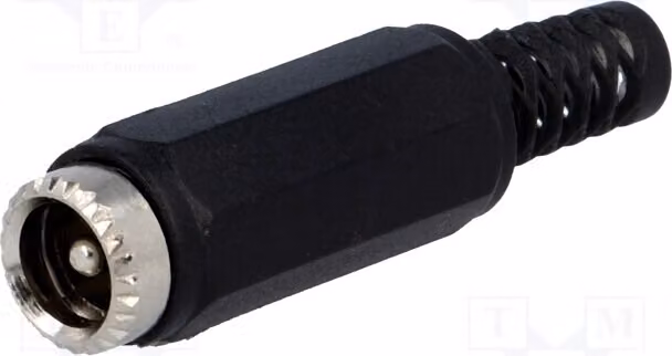 1 connettore per alimentazione CC, tipo 5,5/2,1 mm, maschio, connettore PC-GP2.1N per corrente continua