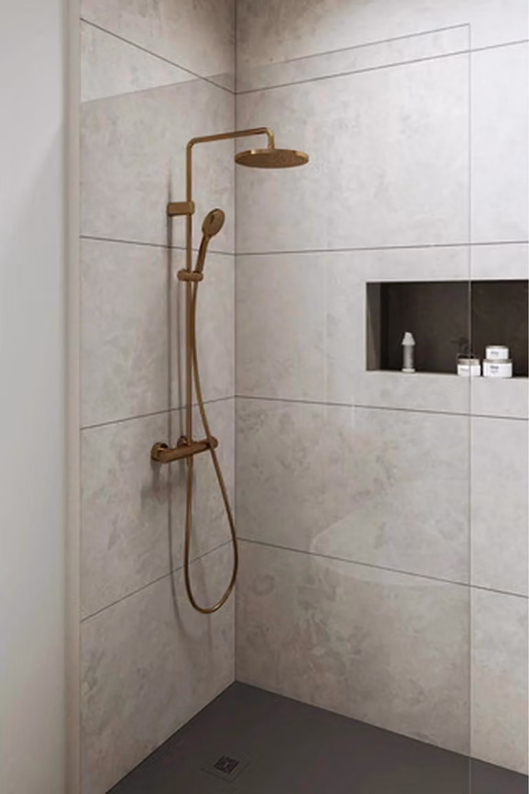 Sistema doccia Duravit 1000 MinusFlow Termostato doccia, bronzo spazzolato, 1 pz.