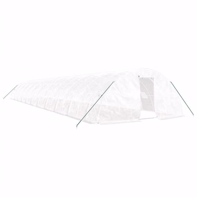 Serra con Telaio in Acciaio Bianco 110 m² 22x5x2,3 m