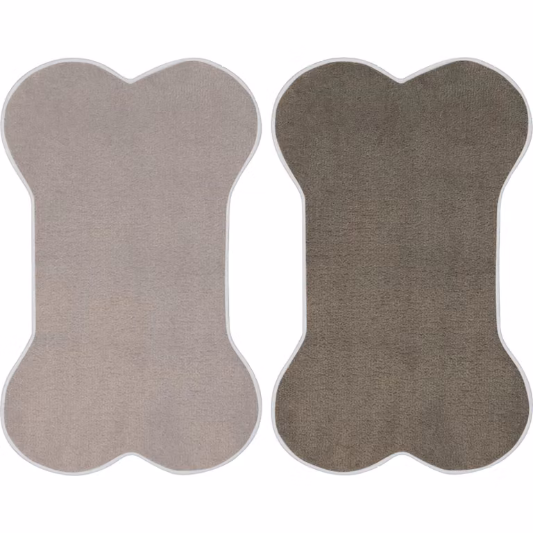 Tappeto a forma di osso per animali Pet Sitter colore grigio L 50 cm x P 35,5 cm