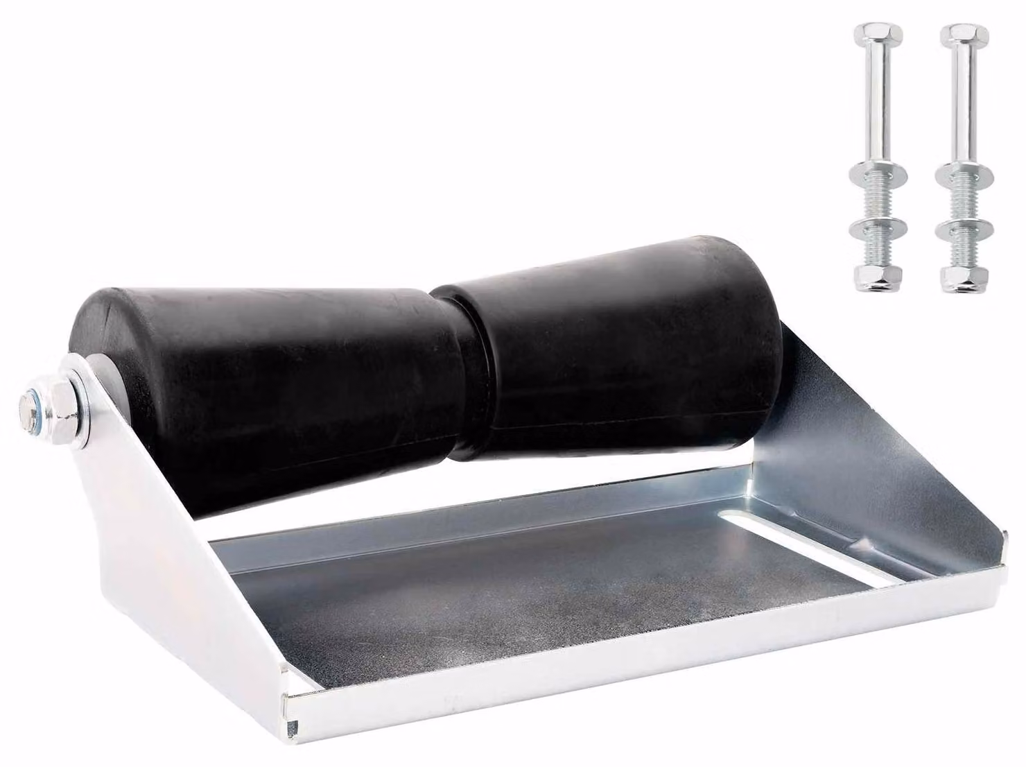 Rullo per rimorchio con supporto, 30,5 cm, acciaio zincato