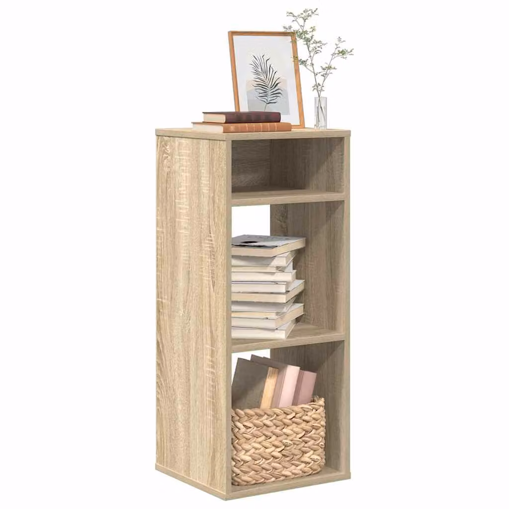 Libreria moderna vidaXL in legno marrone con pannello posteriore L: 34 cm, P: 31 cm, H: 80 cm
