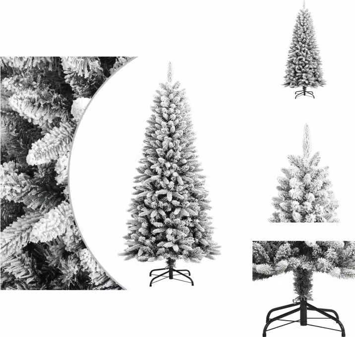 vidaXL Albero di Natale artificiale innevato 150 cm PVC&PE - Alberi di Natale