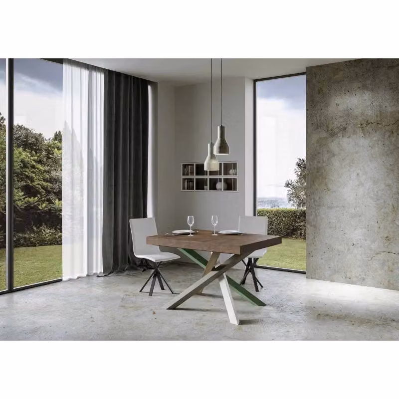 Tavolo allungabile Volantis Itamoby in legno e metallo colore noce L/P/H: 234 x 90 x 77 cm – 2