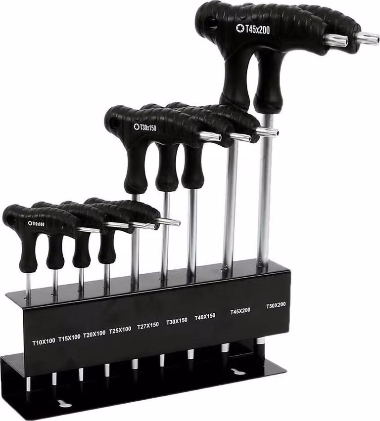 Set di utensili Msc Torx Nero T10-T50 Nero T10-T50