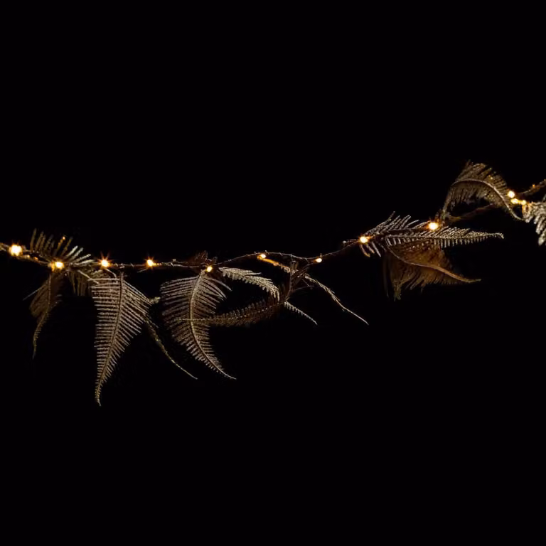 Luci fiabesche per interni, motivo vegetale, 25 LED