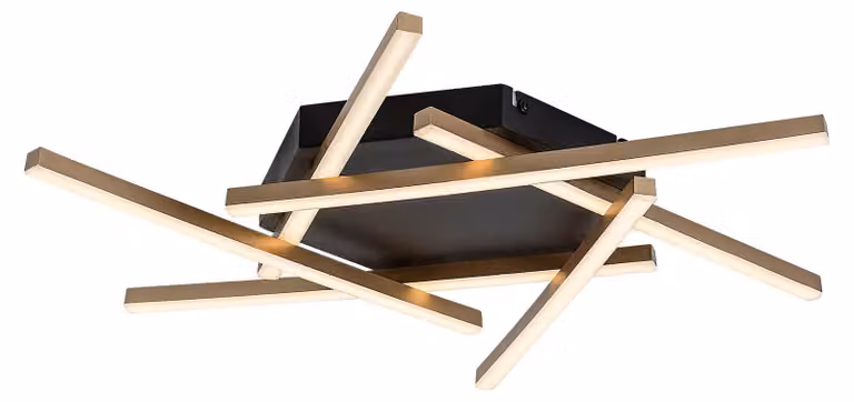 Rabalux 71365 Plafoniere Severine LED 40 metallo plastica nero/oro