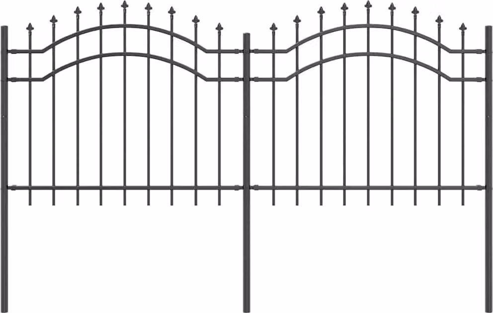 Recinzione per Giardino Woerden Grigio 240 x 140 cm
