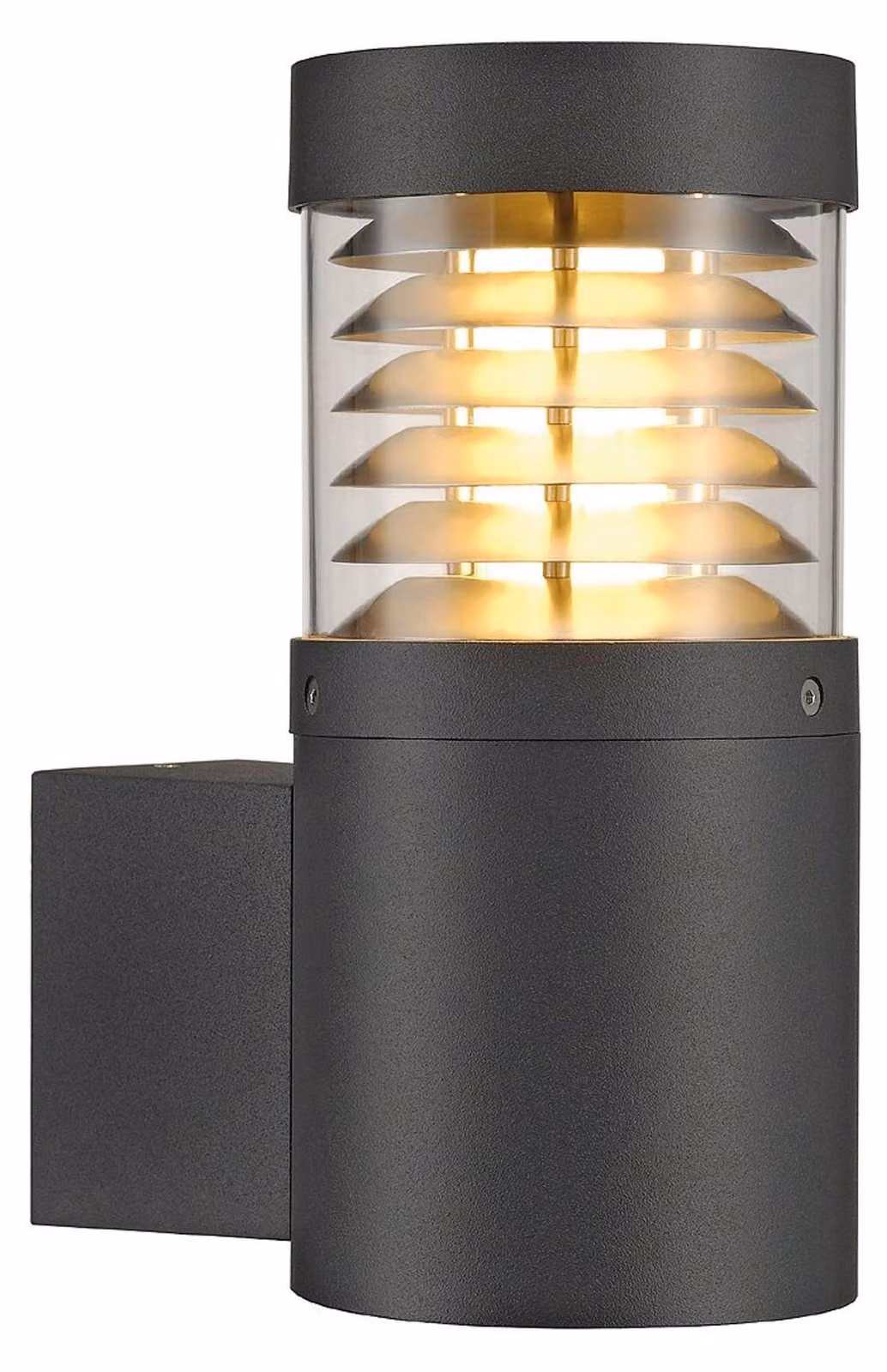 F-POL WALL lampada da parete, rotonda, antracite, E27, max. 20W