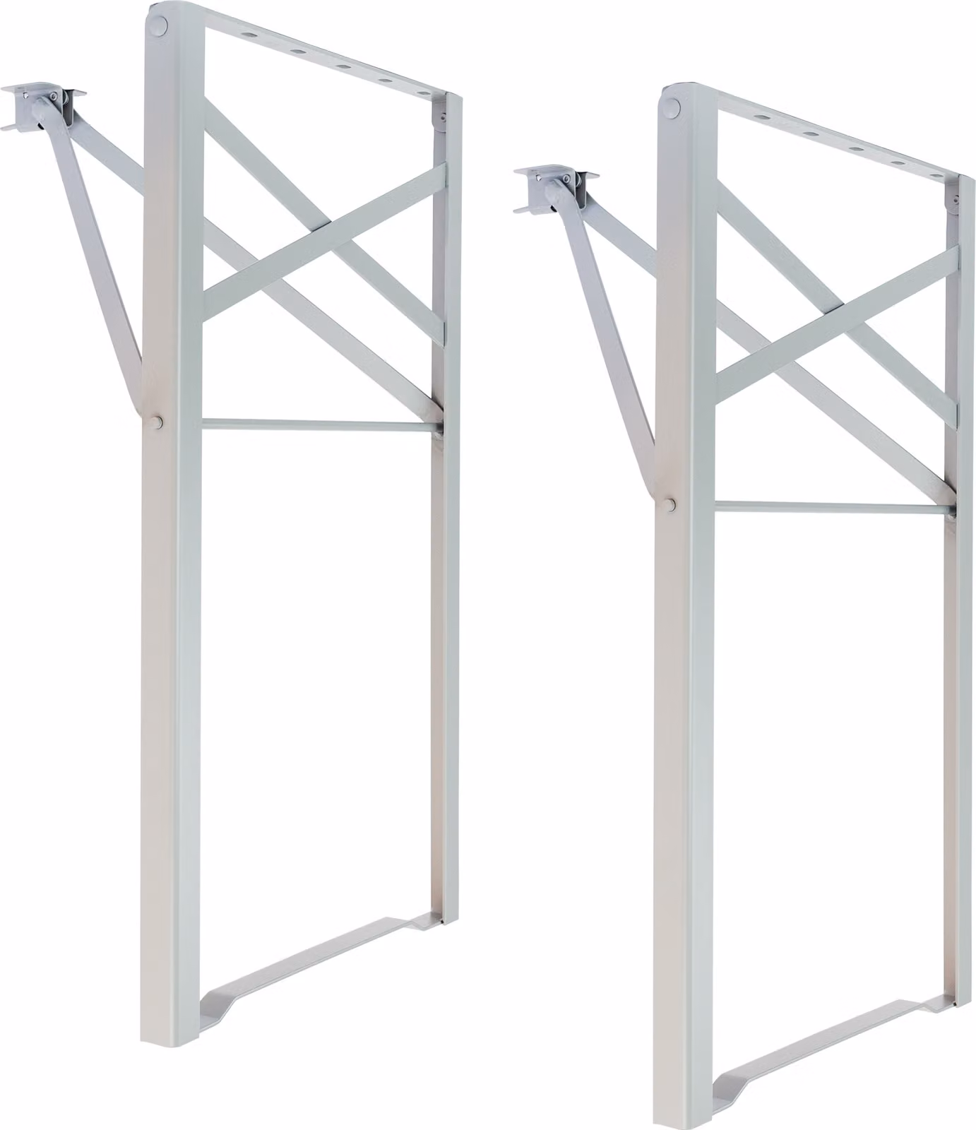 Natural Goods Berlin telaio per mobili BIERZELT, set per tenda da birra fai da te, telaio per tavolo pieghevole, telaio per panca, set per tendone, inossidabile, H70,3 x L42cm - tavolo da pranzo, grigio, 2 pezzi