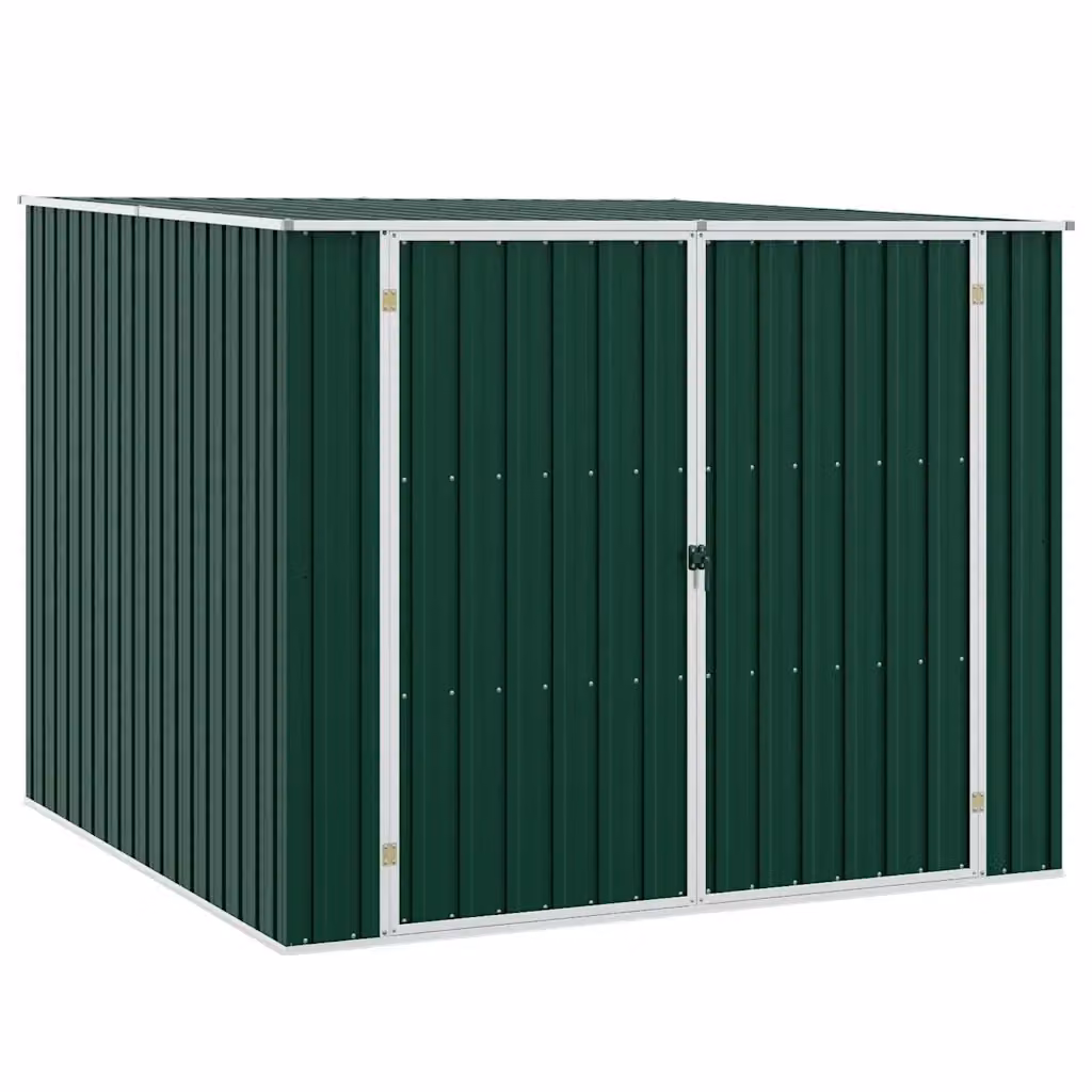 Capanno da Giardino Videx in Acciaio Zincato Verde con Doppia Porta e Tetto a Spiovente L: 195 cm, P: 198 cm, H: 159 cm – 2