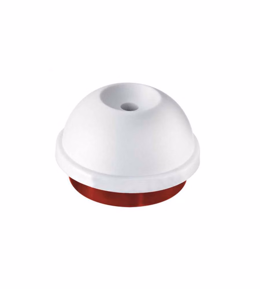 Pungiuovo Westmark bianco in plastica e acciaio inossidabile, H: 3 cm, L: 4,8 cm