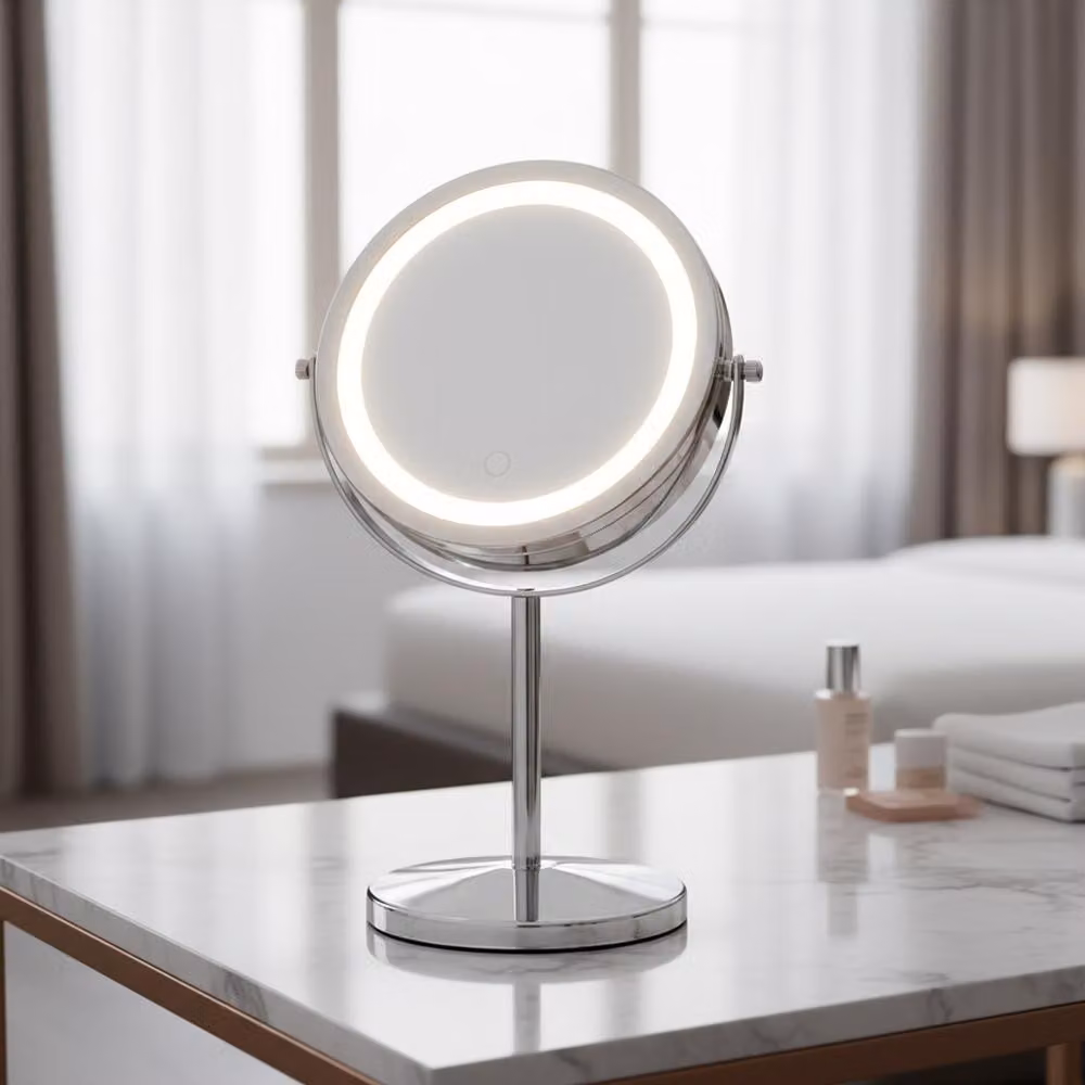 Specchio cosmetico LED 10x Specchio per trucco Specchio da bagno Specchio cosmetico Bagno
