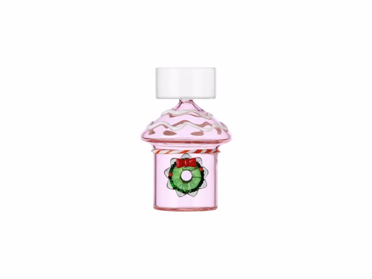 Sweet&Candy Porta Tealight - Rosa con Ghirlanda