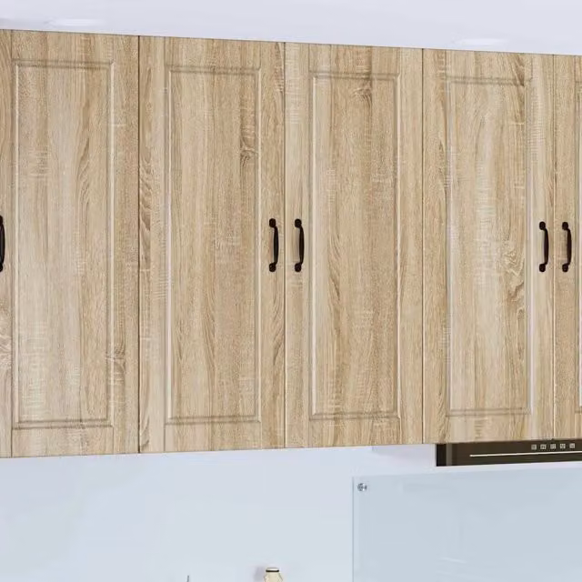 Armadietto a muro moderno vidaXL in legno color rovere, L: 80 cm, P: 31 cm, H: 100 cm