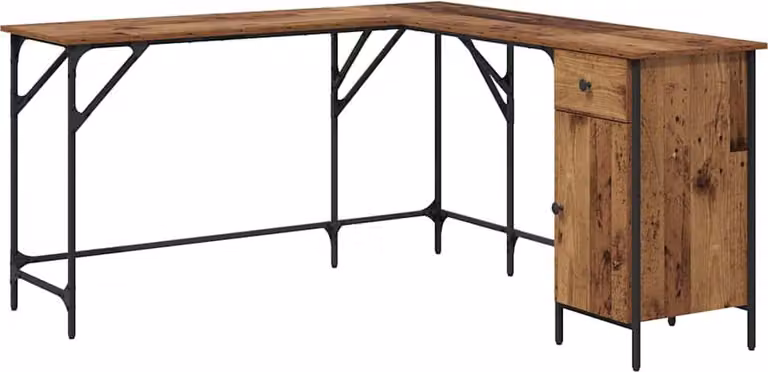 Scrivania Legno vecchio 141 x 141 x 75 cm Legno multistrato