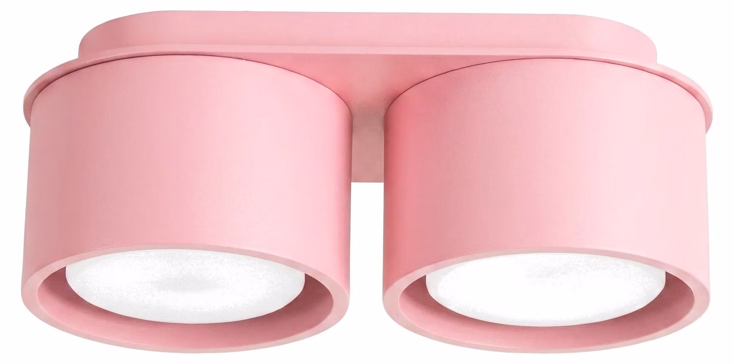 Plafoniera MODO 2 rosa Gx53 2xGx53 10W in alluminio 8x10x21 cm Sollux Lighting